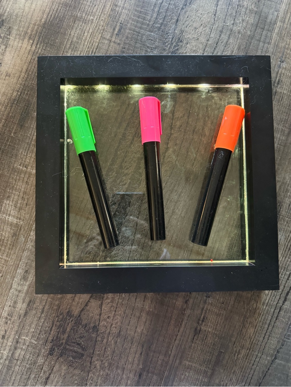 Kids Learning Toy - Neon Marker light up dry erase board with markers